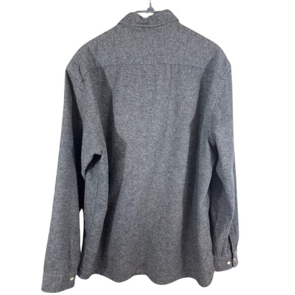 Men's Gray Casual Button Down Shirt - Picture 7 of 8